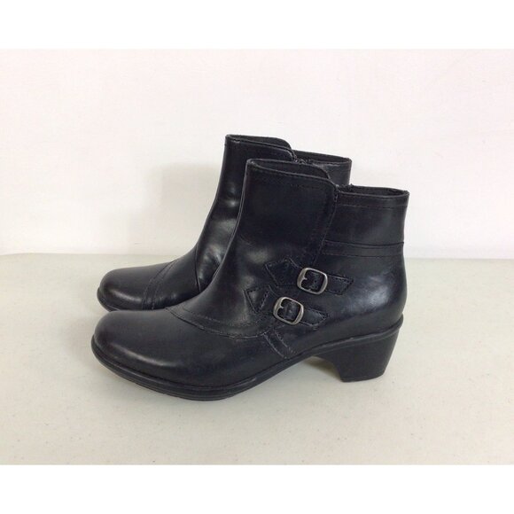 Clarks Leather Ankle Boots Womens 6 - Picture 1 of 7